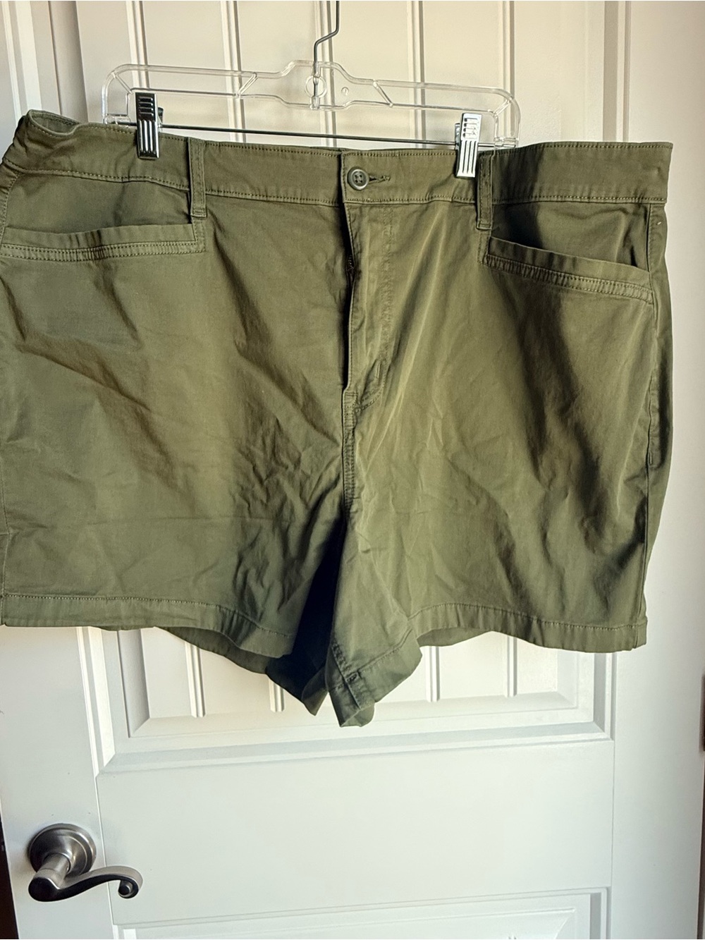 torrid Olive Utility Flat Front Shorts